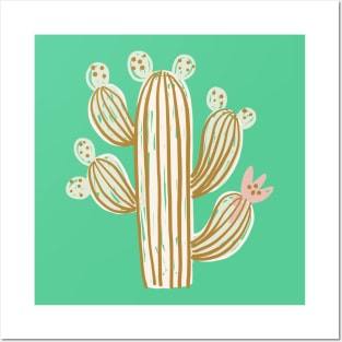 Cactus doodle Posters and Art